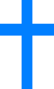 183x299 Cross Blue Clip Art