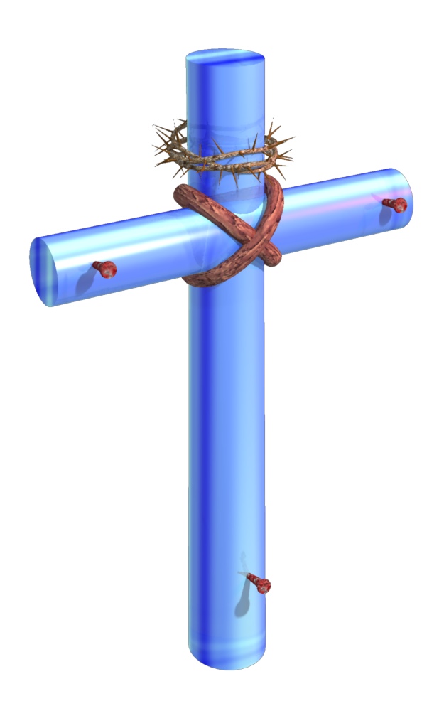 625x1000 Light Blue Cross 17 Trendy Bible Educational Clip Art