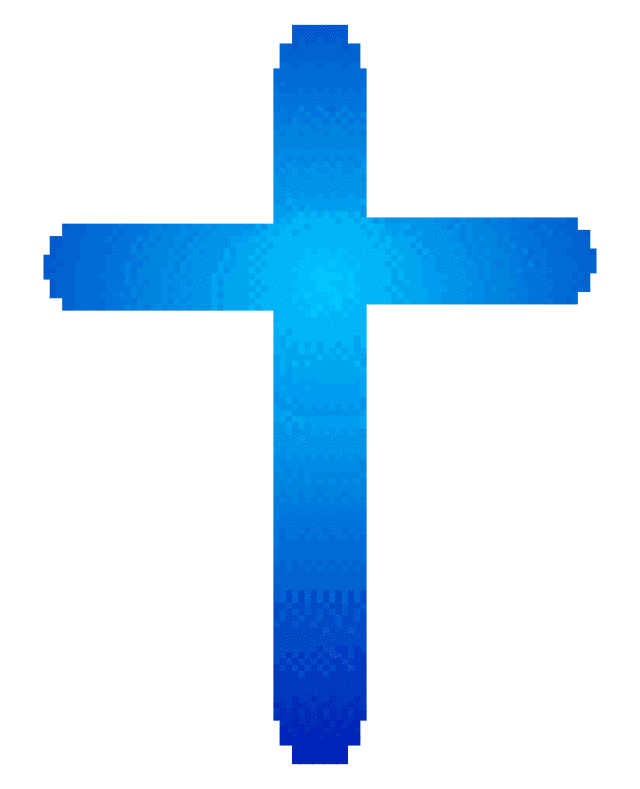 640x789 Blue Baptism Cross Clipart