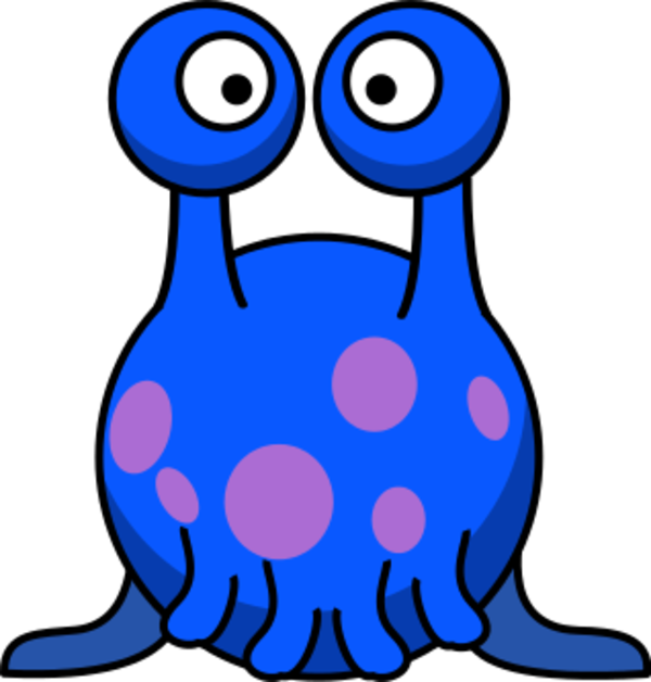 600x628 Blue Eyes Clipart Alien Eye