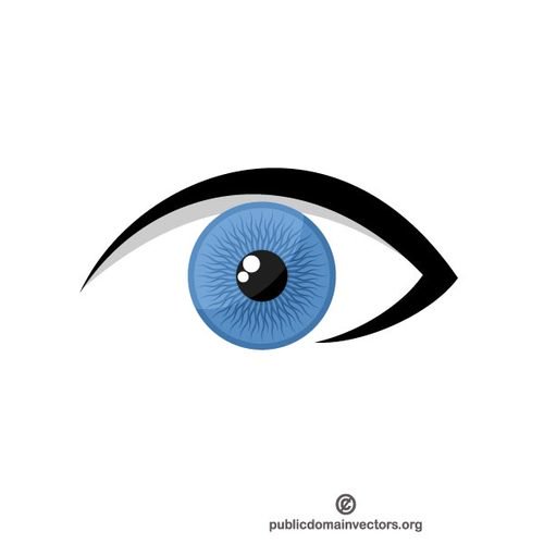 500x500 Blue Eye Vector Clip Art Public Domain Vectors