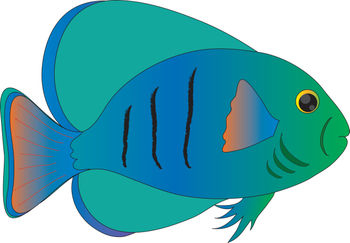 350x243 Blue Fish Fish Clip Art Free Vector For Free Download About