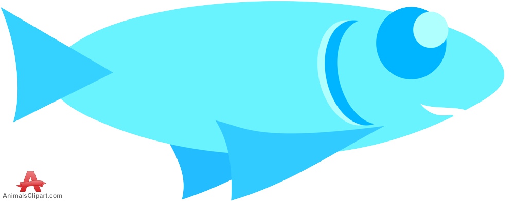 999x392 Bright Blue Fish Clipart Free Clipart Design Download