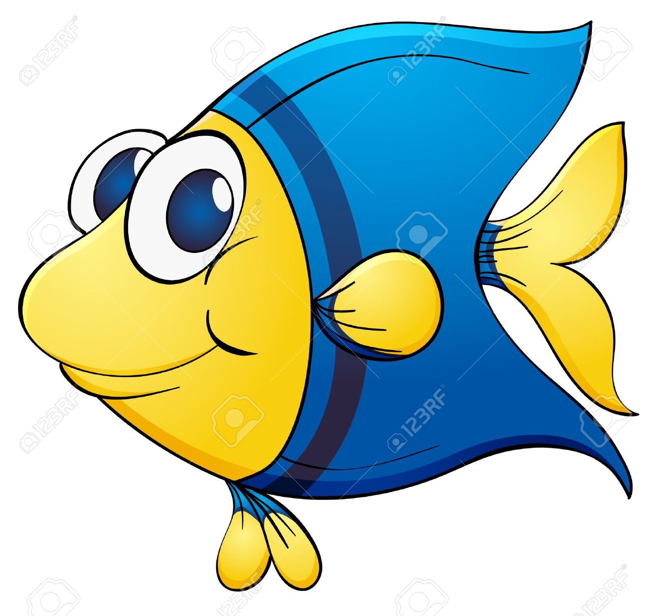 1300x1230 Tropical Fish Clipart Smiling Fish