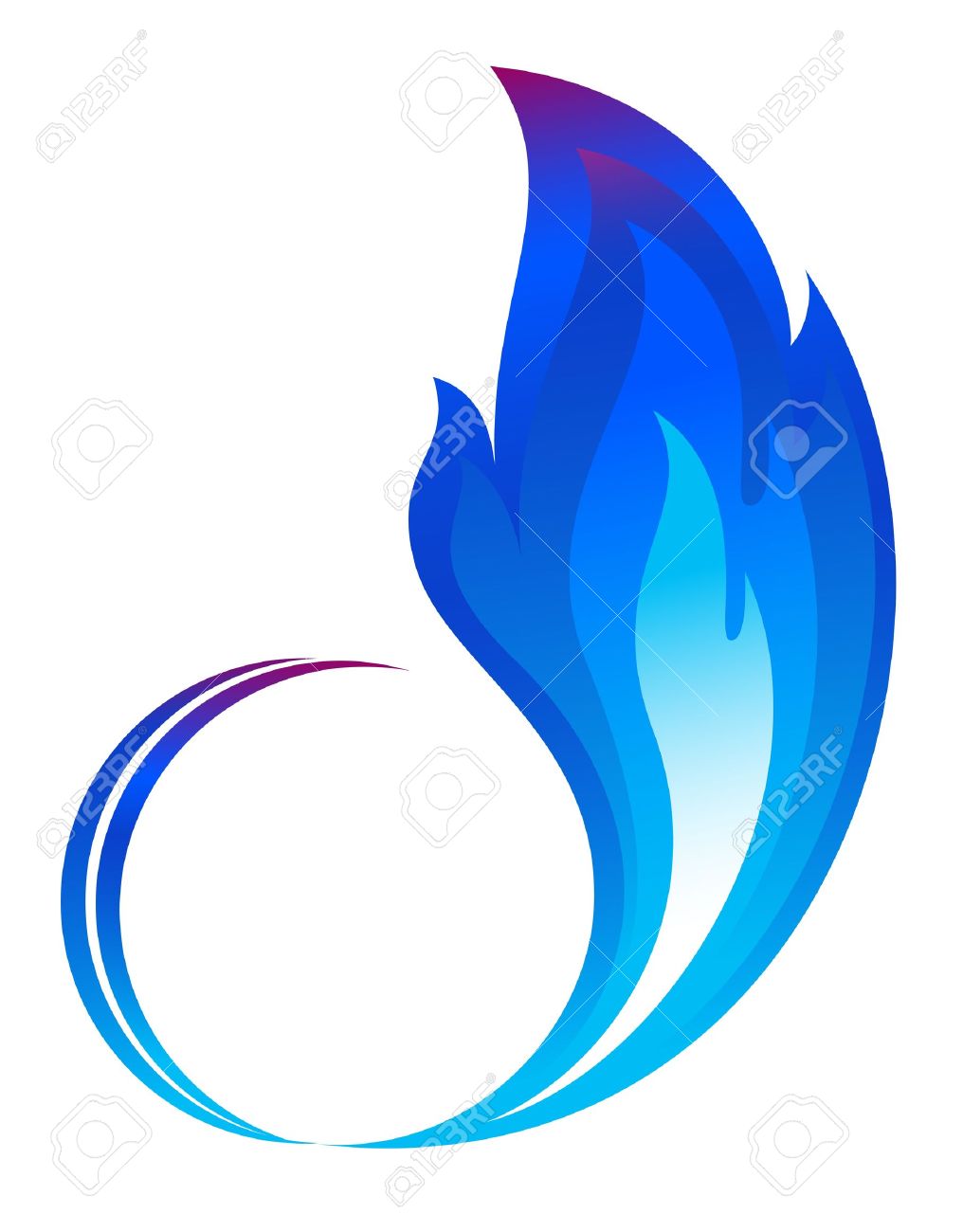 Blue Flame Clipart