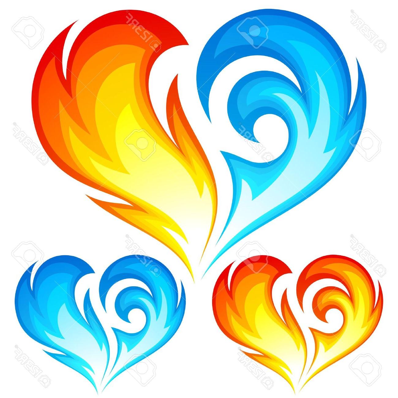 1300x1300 Top Blue Flame Heart Vector Images Free Vector Art, Images