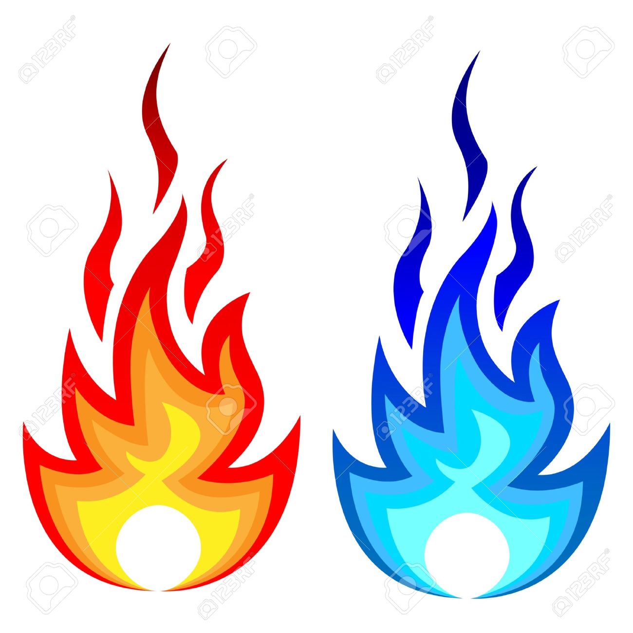 1300x1300 Blue Flame Clip Art