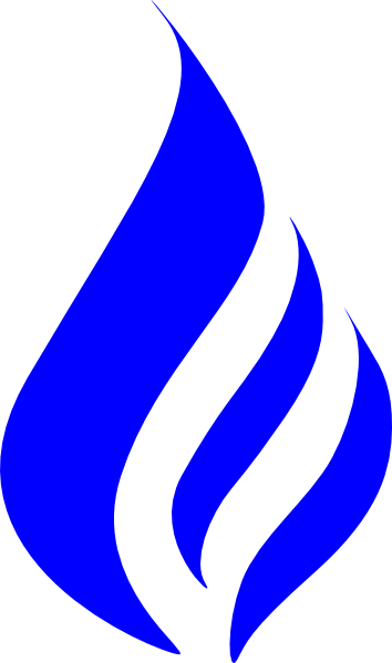 354x599 Blue Flame Simpleblueblack Clip Art