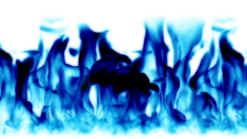 852x480 Blue Flames Background,seamless Loop Stock Footage Video 355063