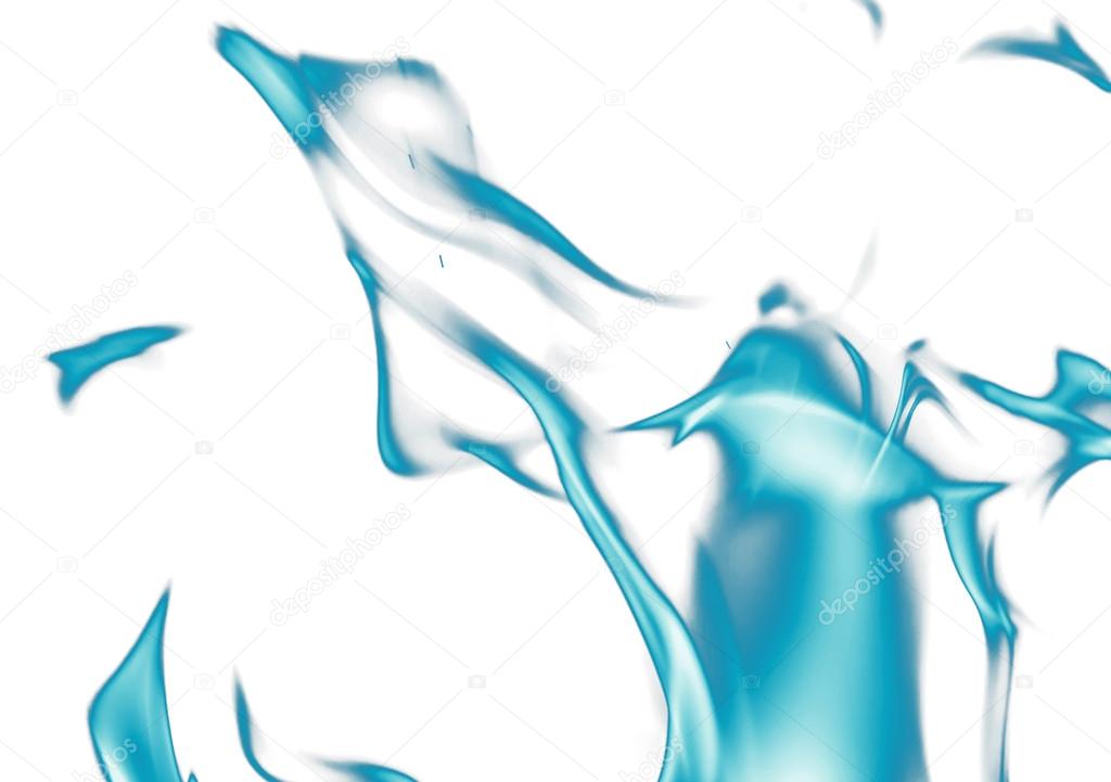 1024x721 Blue Flame Fire On A White Background Stock Photo Schankz