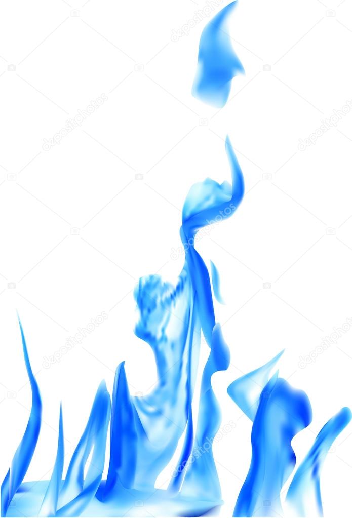 695x1023 Blue Flame Stock Vector Dr.pas