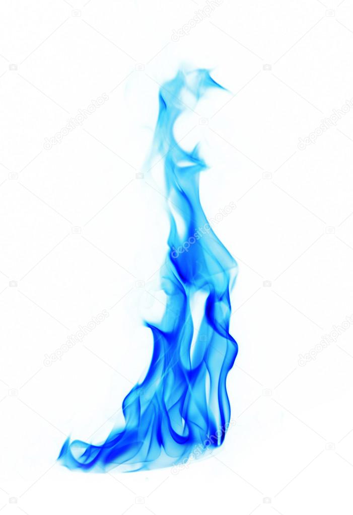 701x1023 Blue Fire Flames On White Background Stock Photo Trybex