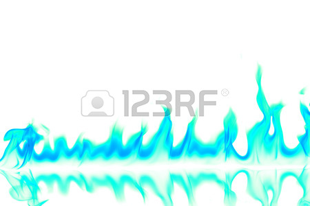 450x300 Blue Color Fire Flames On Black Background Stock Photo, Picture