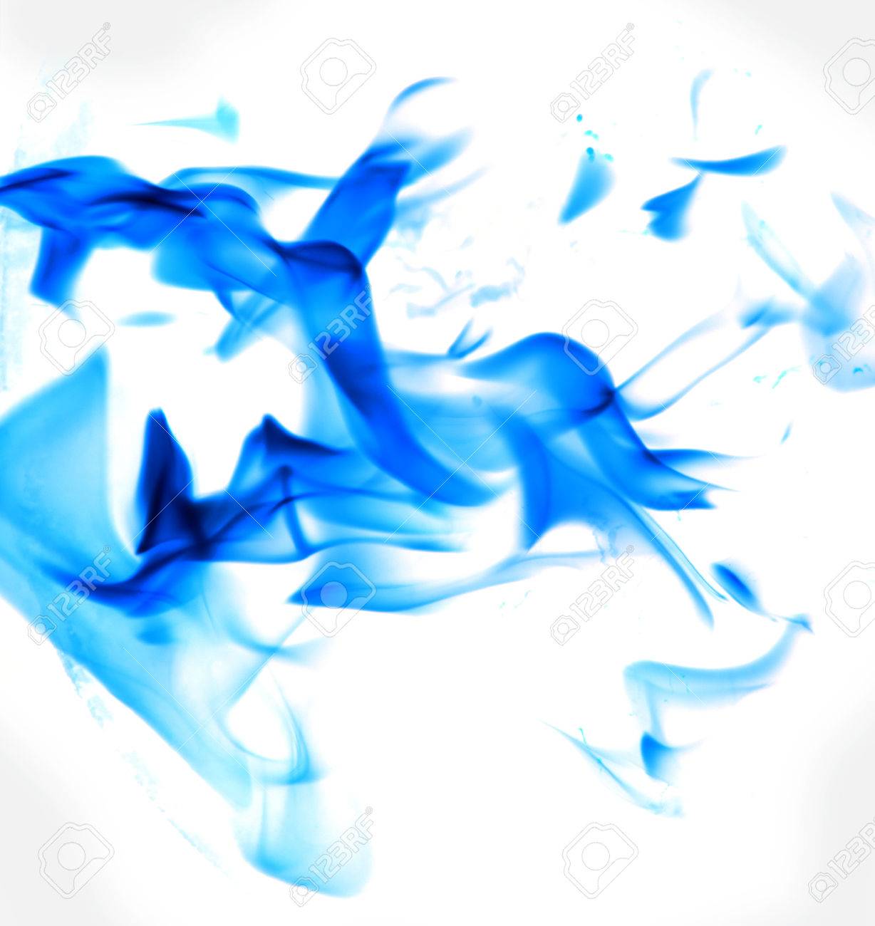 1228x1300 Blue Flame Fire On A White Background Stock Photo, Picture