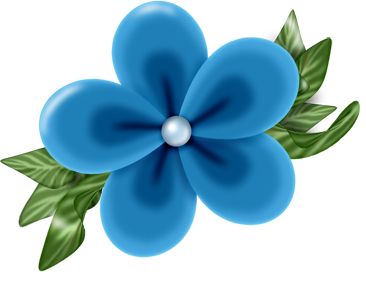 Blue Flowers Clipart | Free download on ClipArtMag