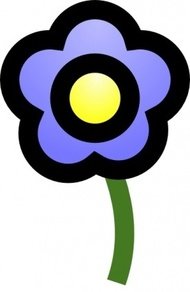 190x292 Blue Flower Corner Border Clip Art Download 1,000 Clip Arts