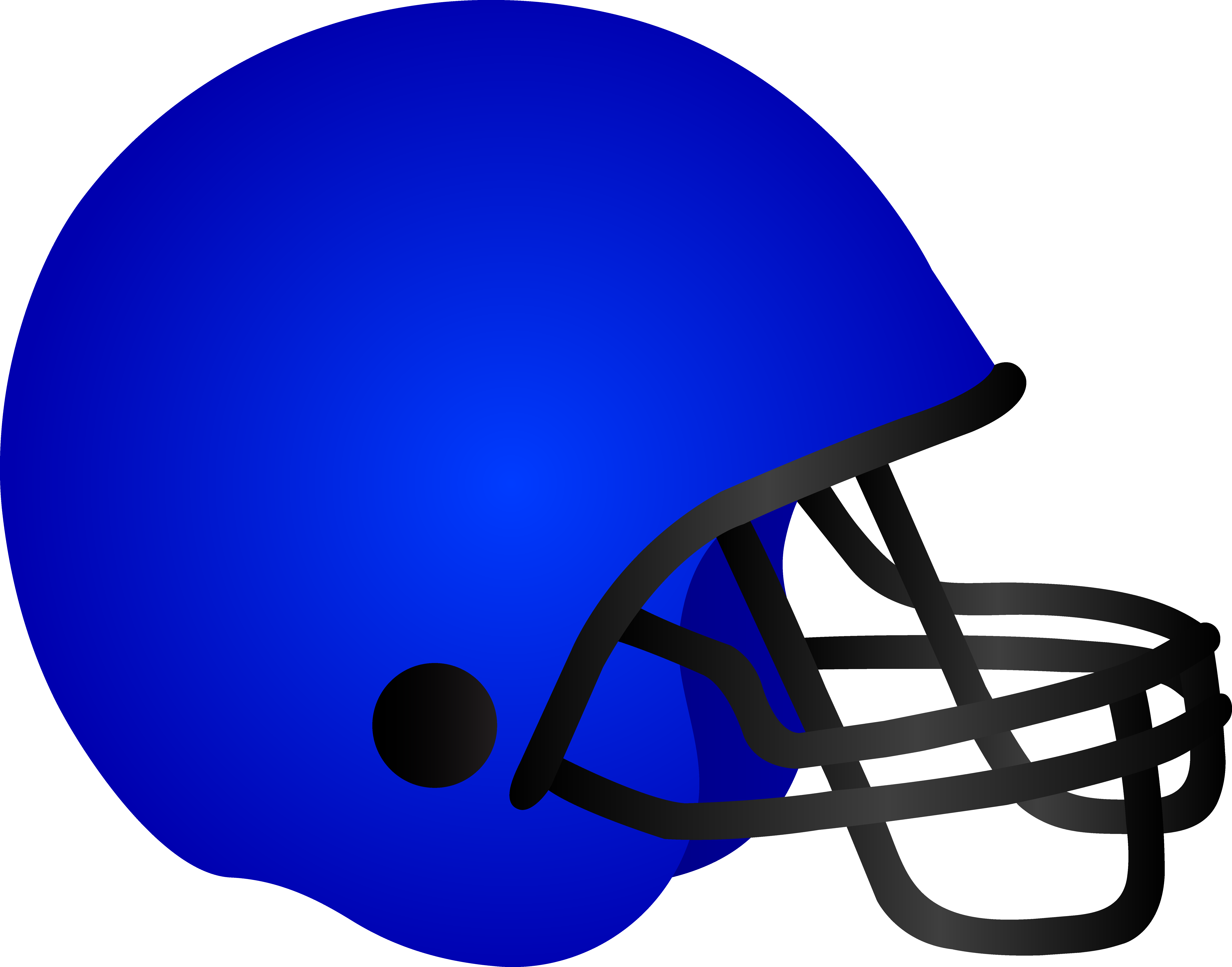 Blue Football Helmet Clipart
