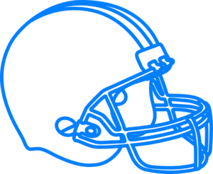 300x246 Blue Football Helmet Clip Art
