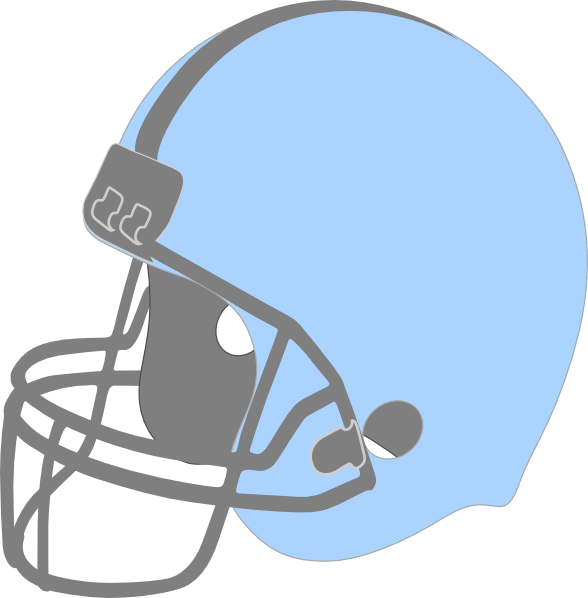 588x598 Blue Football Helmet Facing Left Clip Art