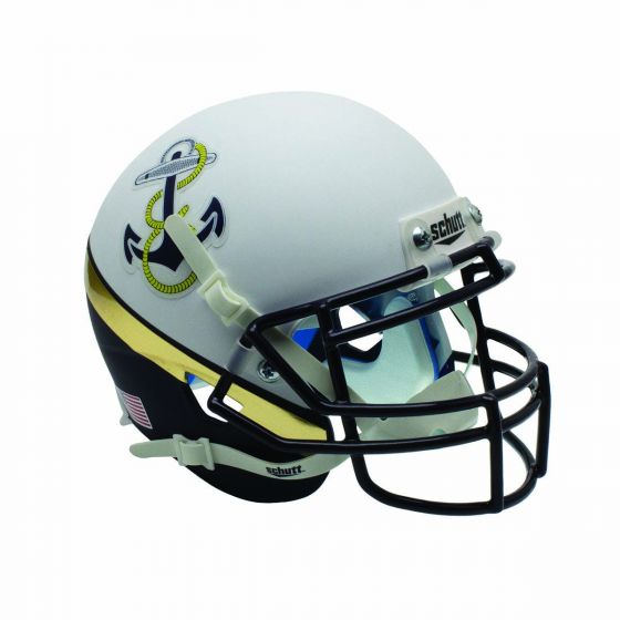 560x560 Mini Football Helmet Navy Midshipmen Blue And Gold Anchor