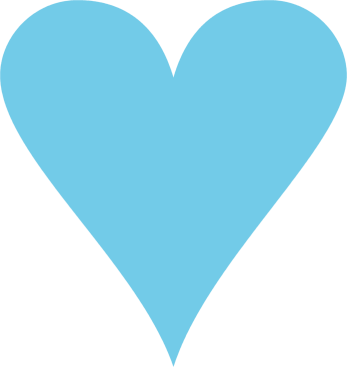 347x367 Blue Heart Divider Clip Art