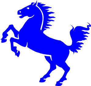 298x282 Rearing Mustang Clip Art