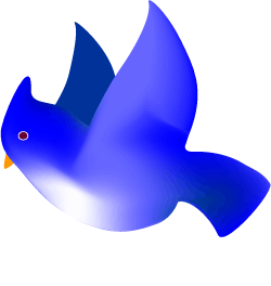 250x264 Blue Bird Clip Art
