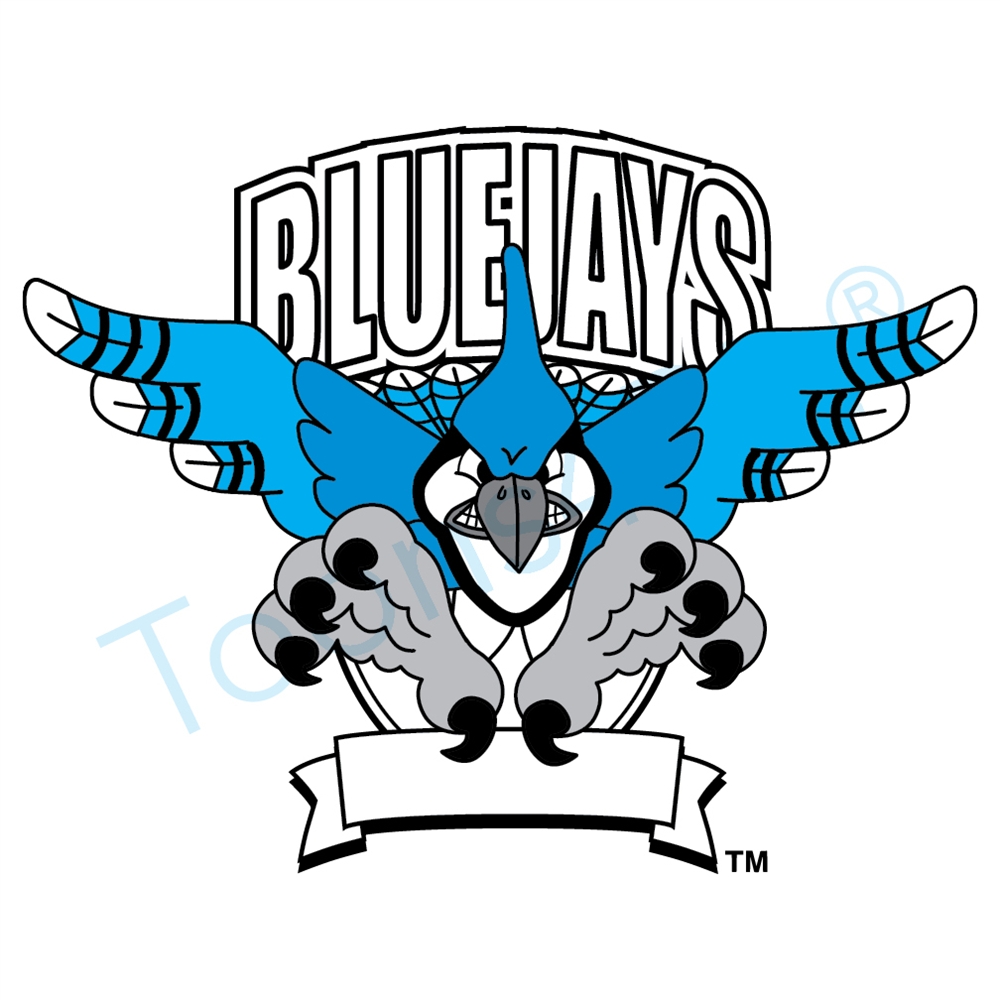 1000x1000 Blue Jay Mascot Clip Art Logo Design Template