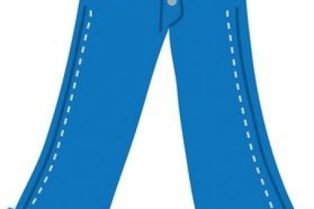450x300 Cute Jeans Day Clip Art