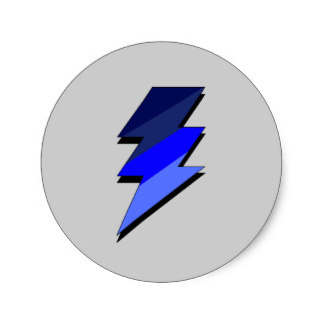 324x324 Blue Lightning Bolt Gifts On Zazzle