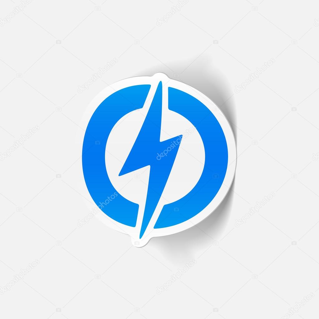 1024x1024 Blue Lightning Bolt Sticker Stock Vector Palau83