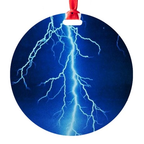 460x460 Lightning Bolt Christmas Ornament Cafepress