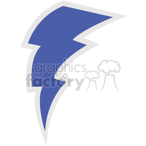 300x300 Royalty Free Blue Lightning Bolt Thunderbolt 376999 Vector Clip
