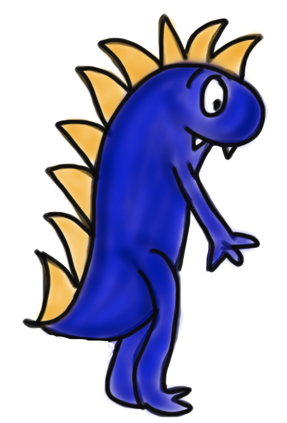 585x862 Friendly Monster Clipart