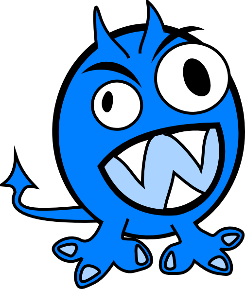 504x594 Monster Clipart Blue Monster
