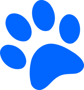 279x299 Paw Clipart Blue Dog