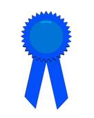 136x170 Blue Ribbon Clip Art