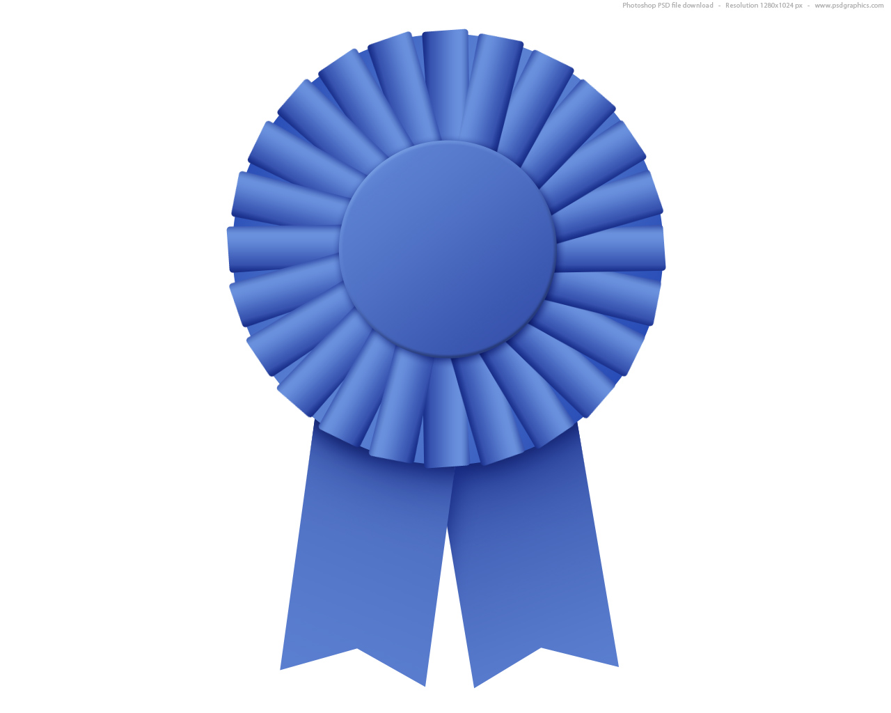 1280x1024 Blue Ribbon Clip Art