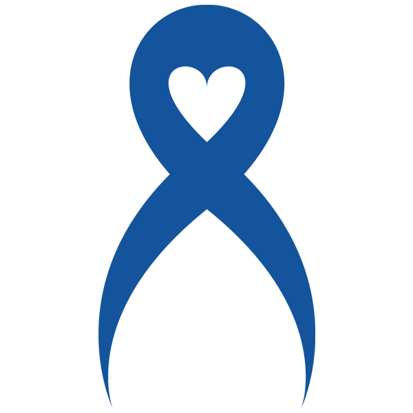 600x600 Love Shape Blue Ribbon Clipart