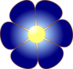 300x282 Blue Rose Petals Clip Art Cliparts