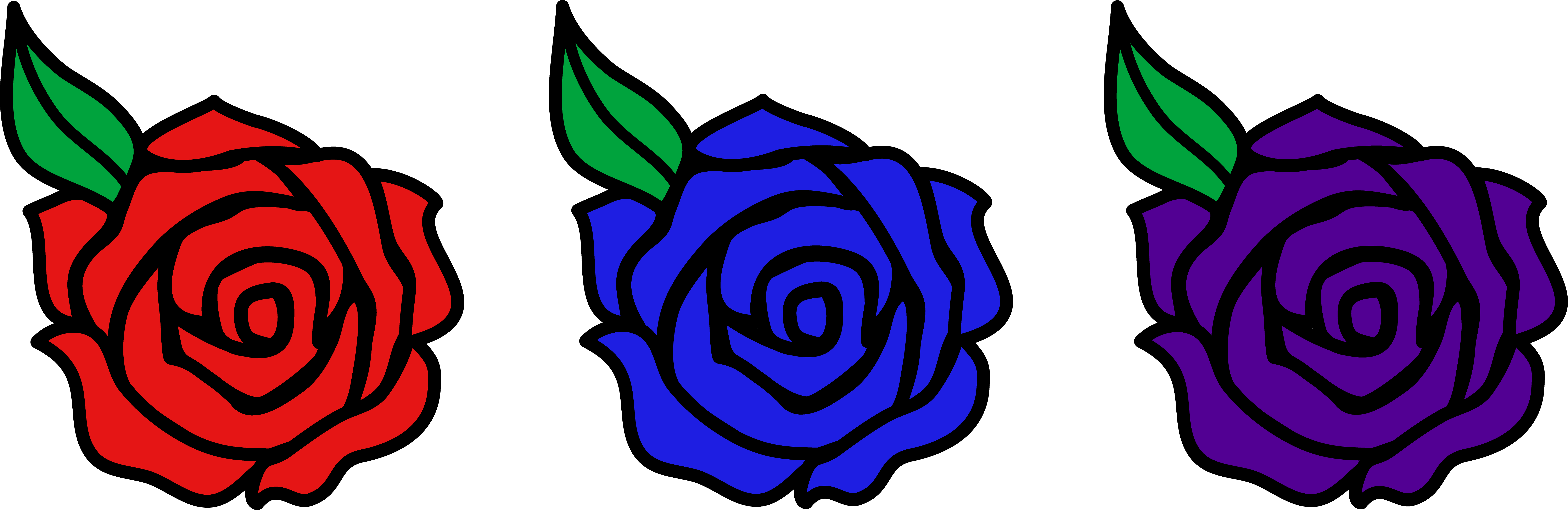 7560x2458 Blue Rose Clipart Valentine Rose