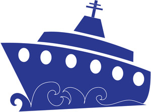 300x223 Yacht Clipart Blue