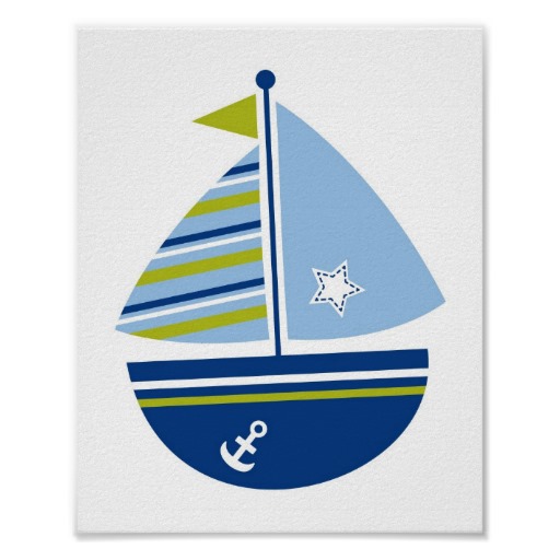 512x512 Free Blue Sailboat Clipart Image
