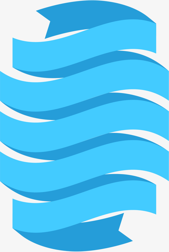 650x970 Hand Painted Blue Paper Scroll, Hand Drawn Note, Simple, Bend Png