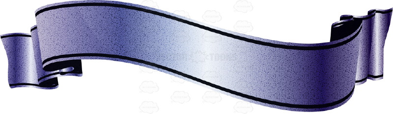 800x233 Navy Blue Decorative Shiny Scroll Ribbon Cartoon Clipart
