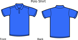 299x153 Blue Polo Shirt Clip Art