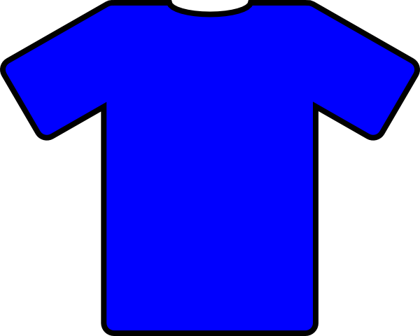 600x480 Blue T Shirt Clip Art