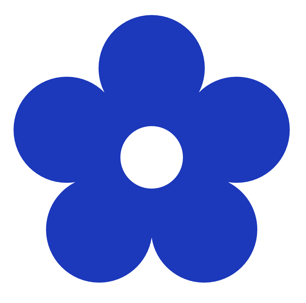 999x990 Blue Flower Clipart