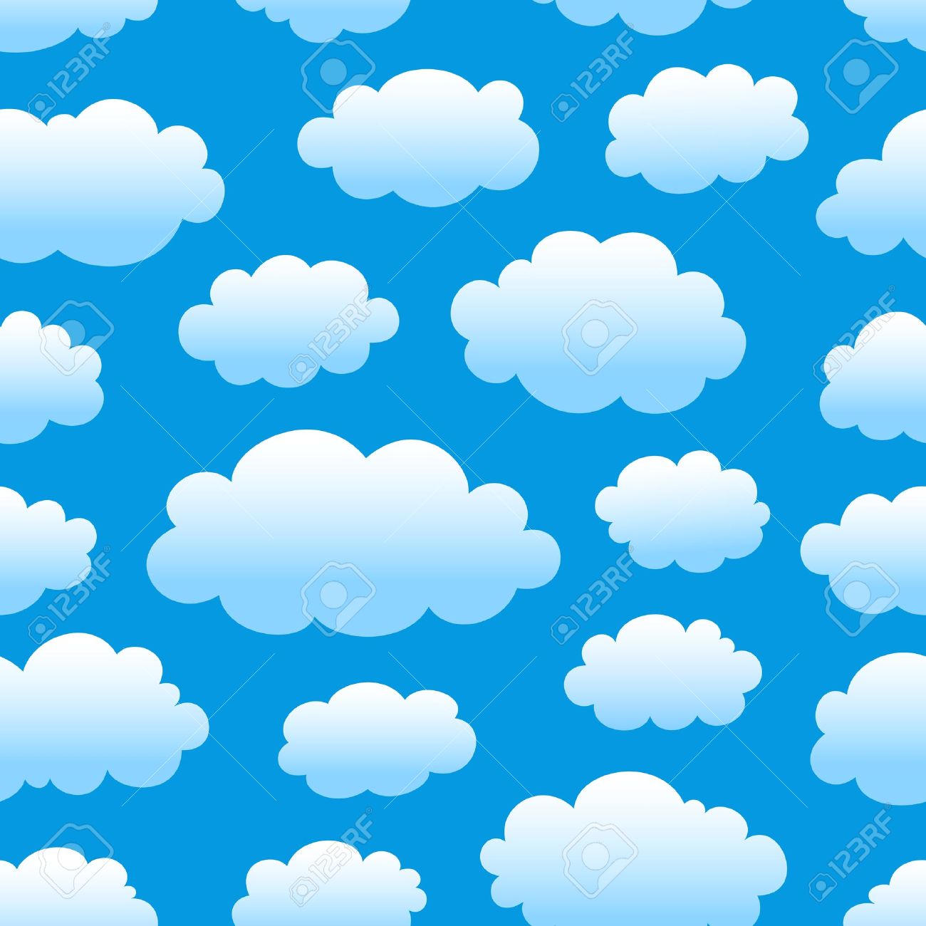 1300x1300 Blue Sky With Clouds Clip Art Cliparts