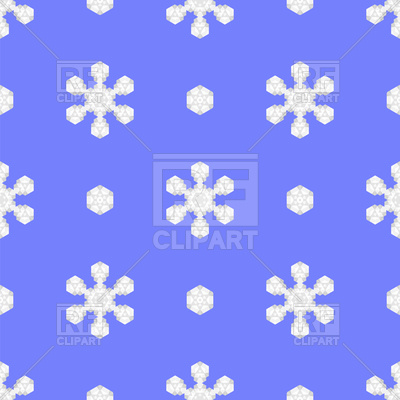 400x400 Seamless Blue Snowflake Pattern Royalty Free Vector Clip Art Image